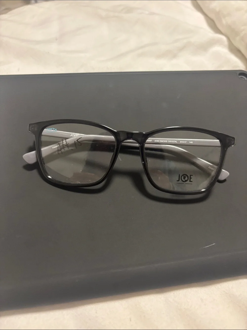 Joseph Abboud Black Rectangle Glasses